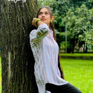 Classic Striped Long Shirt