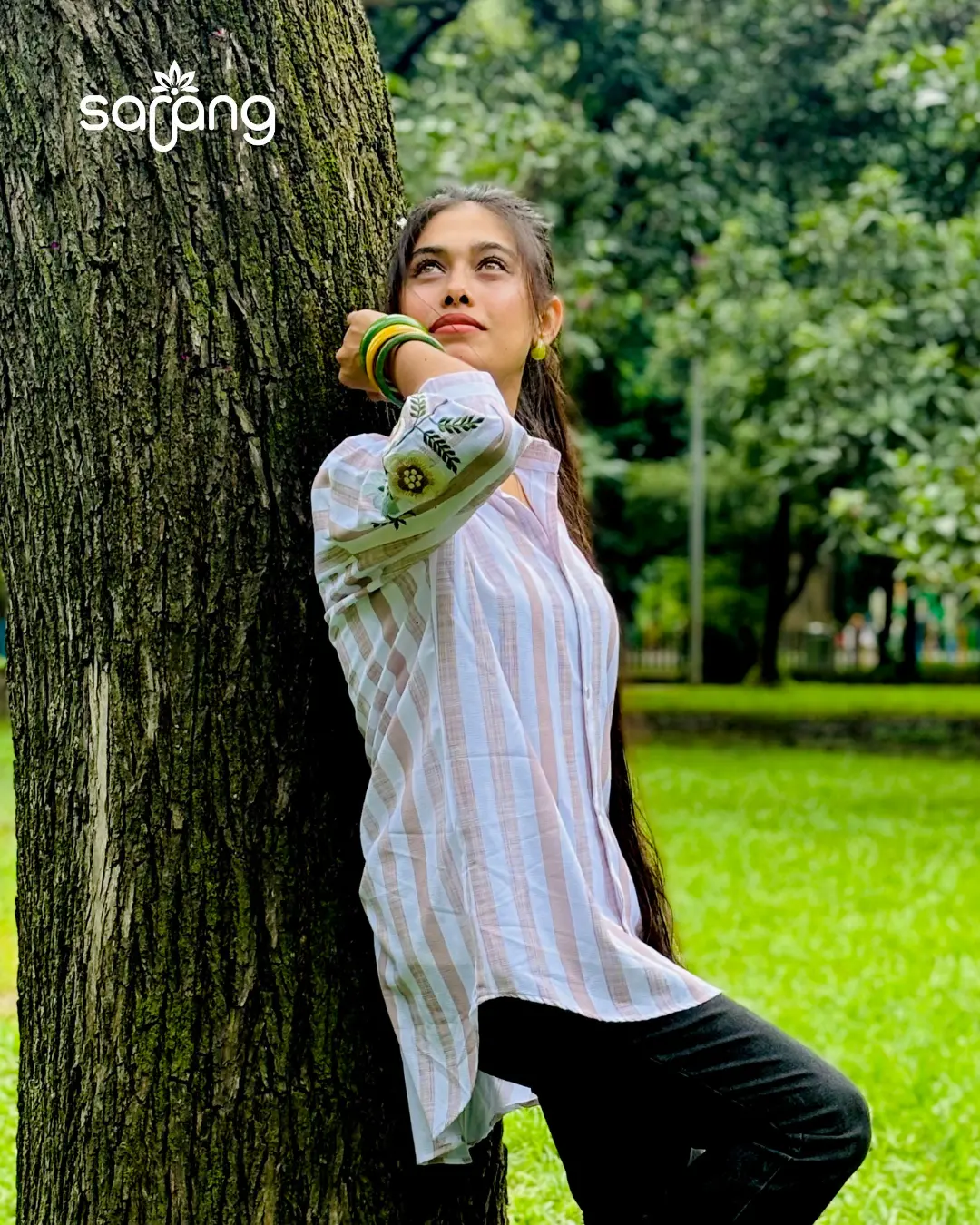 Classic Striped Long Shirt